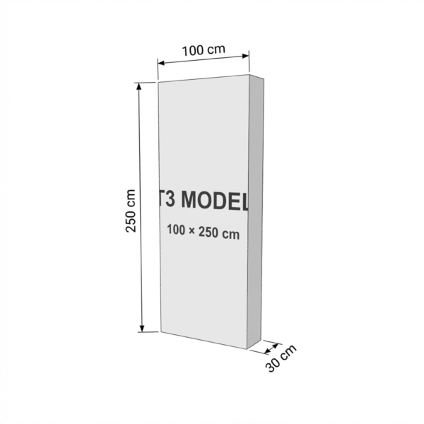 100×250 cm T3 Modüler Lightbox
