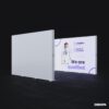 400x230 cm LED ışıklı modüler pano – kurumsal tanıtım standları için çözüm