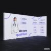 DS 100x230 cm lightbox, hızlı kurulum, yüksek parlaklık – etkinlik ve fuarlar için