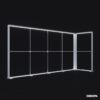 DS 100x230 cm lightbox, hızlı kurulum, yüksek parlaklık – etkinlik ve fuarlar için