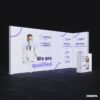 DS 100x230 cm lightbox, hızlı kurulum, yüksek parlaklık – etkinlik ve fuarlar için