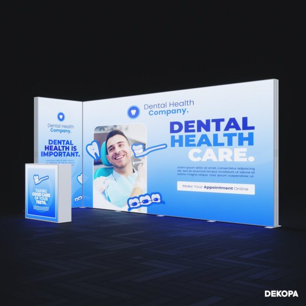 1 adet 400x230 Lightbox, 1 adet 100x230 Lightbox, 1 adet banko