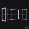 400x230 cm dikey DS lightbox, modüler stantlar için UV baskılı ışıklı sistem çözümü