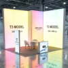 20 m² 2 Cephe Kapalı T3 Modüler fuar Standı  – Set 20