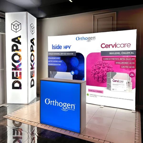 300x230 cm organizasyon fuar standı - DS Lightbox