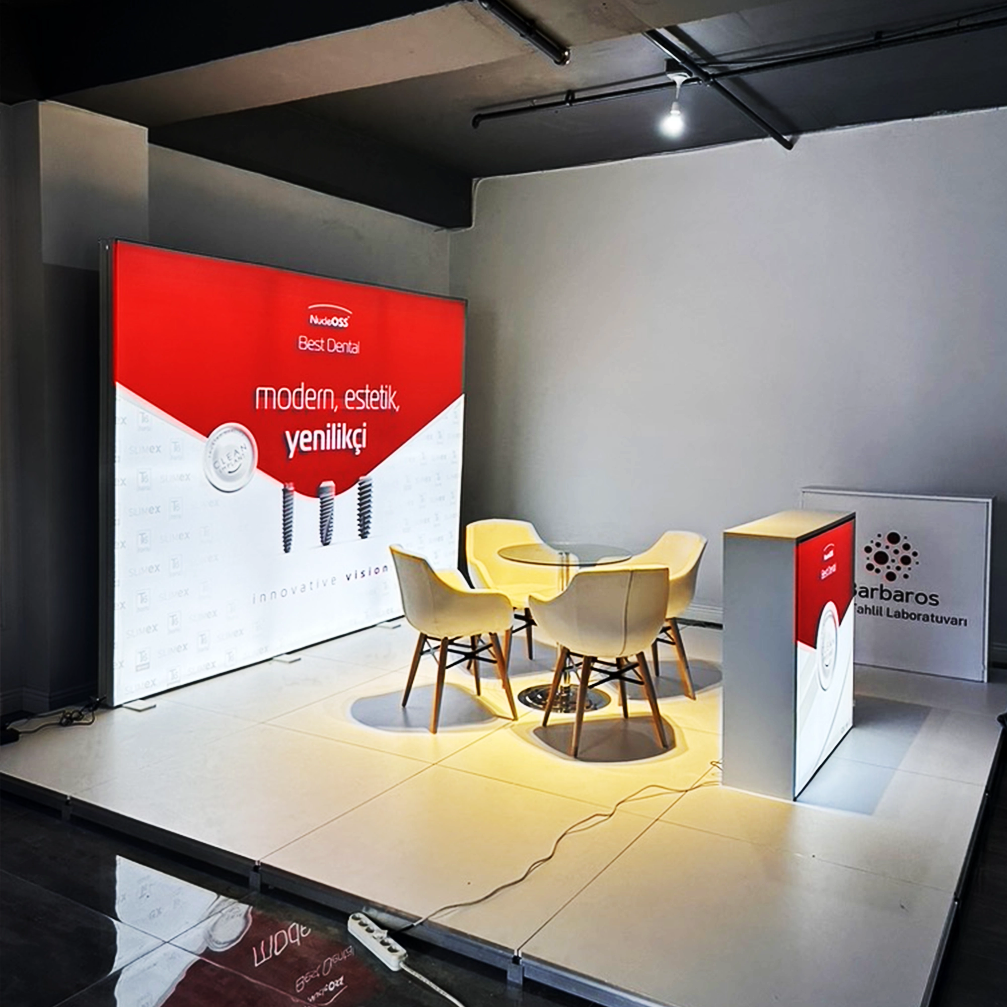 200x230 cm Modüler Lightbox | Işıklı Kongre & Fuar Standı - DEKOPA