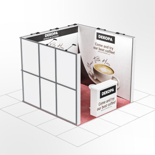 3x3 300x300cm 3pratik fuar standlari modular fair display pop stand seg lightbox istanbul ankara izmir