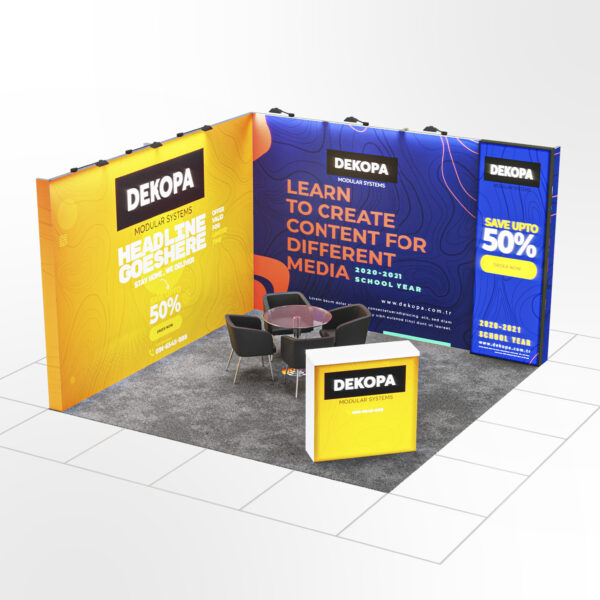 4x3 400x300cmpratik fuar standlari modular fair display pop stand seg lightbox istanbul ankara izmir