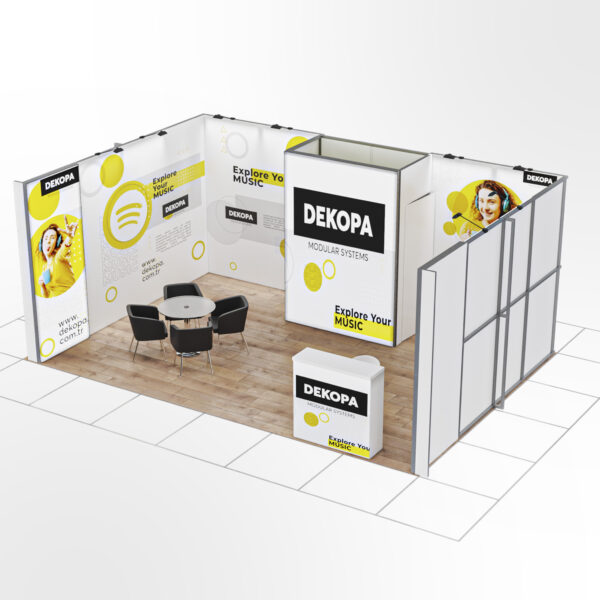 4x6 400x600 cm 1pratik fuar standlari modular fair display pop stand seg lightbox istanbul ankara izmir