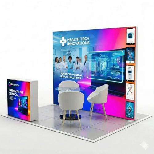 6 m² DS Modüler Lightbox kongre Standı  (300x200 cm) -set1