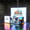 6 m² Modüler Lightbox kongre Standı + zemin (300x200 cm) -set3