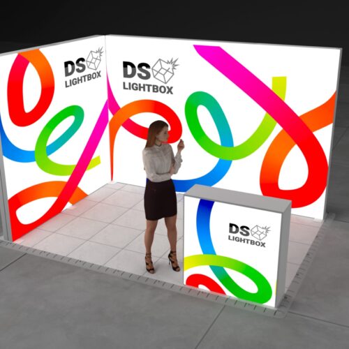 400×200 cm Modüler Lightbox Kongre & Fuar Standı