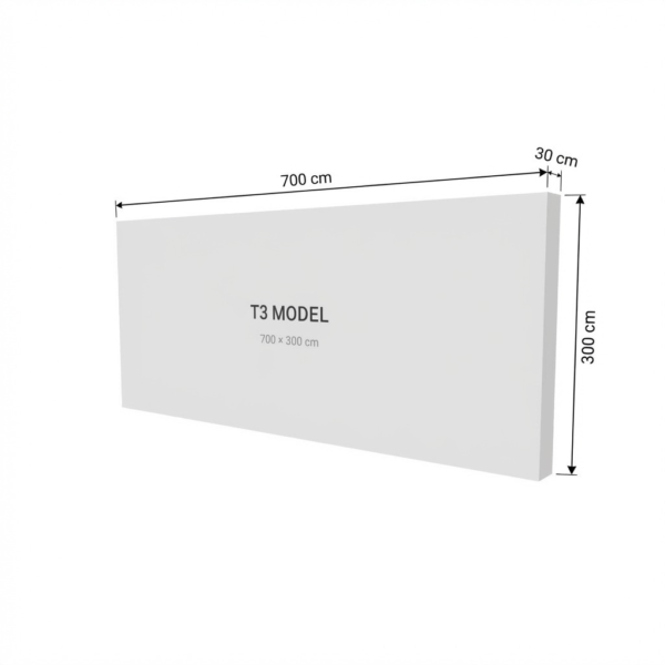 700×300 cm T3 Modüler Lightbox