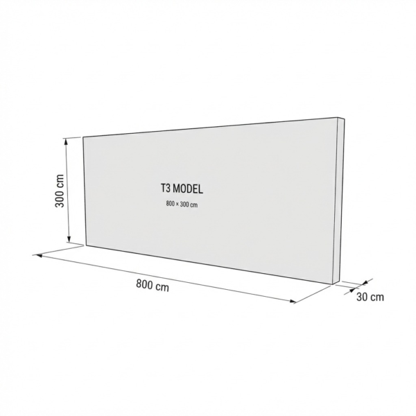 800×300 cm T3 Modüler Lightbox