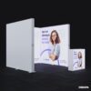 200x230 cm modüler lightbox, taşınabilir LED fuar paneli, DS stand sistemleri ile uyumlu