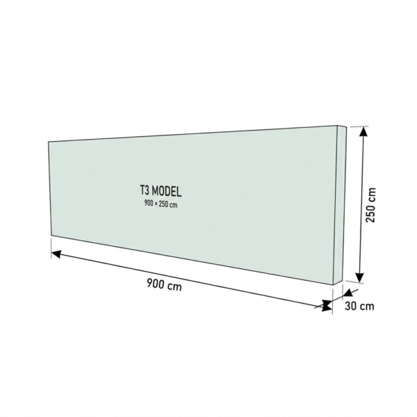 900×250 cm T3 Modüler Lightbox