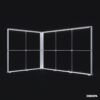 100x230 cm dikey DS lightbox, modüler stantlar için UV baskılı ışıklı sistem çözümü