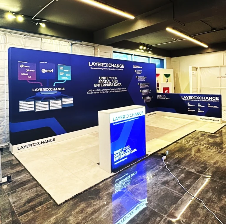 LayerExchange Amerika Fuarı 600x300 cm T3 Modüler Stand Kurulumu