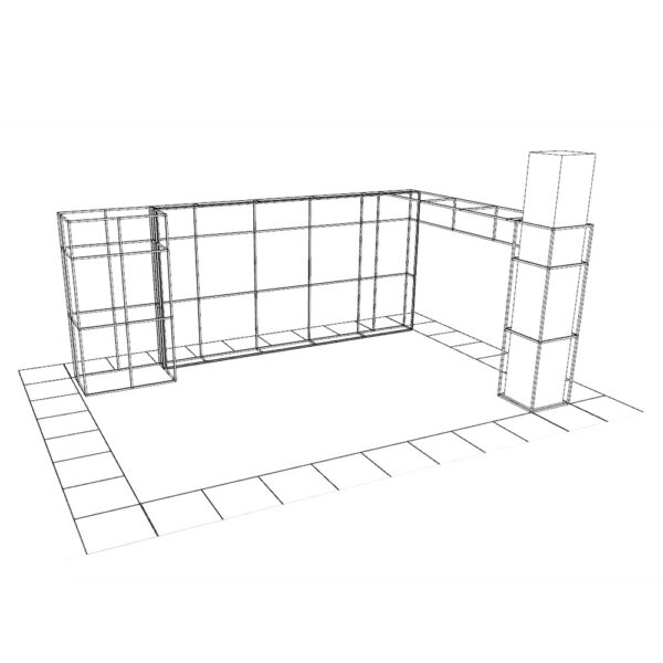 Orj T3 systems moduler stand sistemi fuar raf banko dekopa 1015istanbul turkey lightbox stand yurtdisi fuar standlari