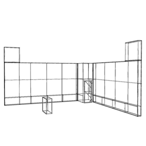 Orj T3 systems moduler stand sistemi fuar raf banko dekopa 1021istanbul turkey lightbox stand yurtdisi fuar standlari