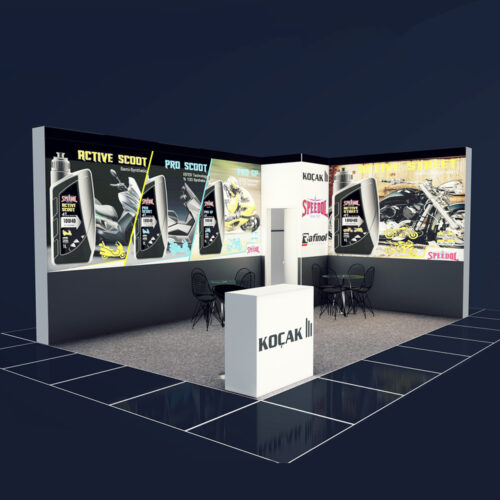 Orj T3 systems moduler stand sistemi fuar raf banko dekopa 1025istanbul turkey lightbox stand yurtdisi fuar standlari