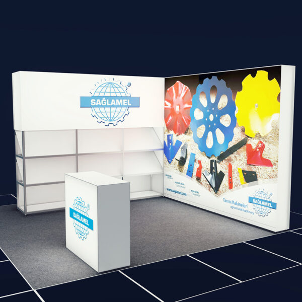 Orj T3 systems moduler stand sistemi fuar raf banko dekopa 1031istanbul turkey lightbox stand yurtdisi fuar standlari
