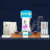 Orj T3 systems moduler stand sistemi fuar raf banko dekopa 1035istanbul turkey lightbox stand yurtdisi fuar standlari