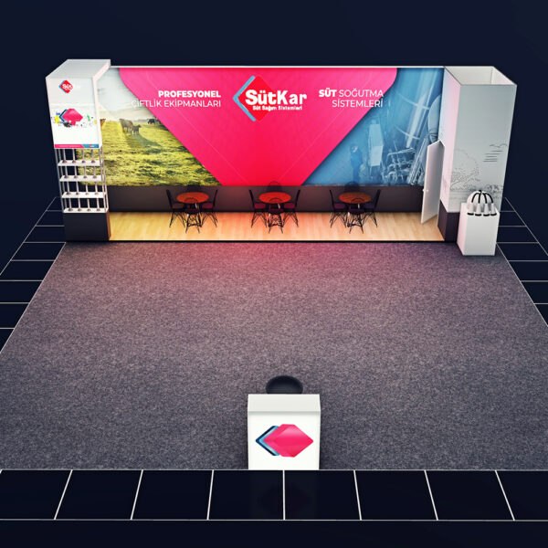 Orj T3 systems moduler stand sistemi fuar raf banko dekopa 1041istanbul turkey lightbox stand yurtdisi fuar standlari