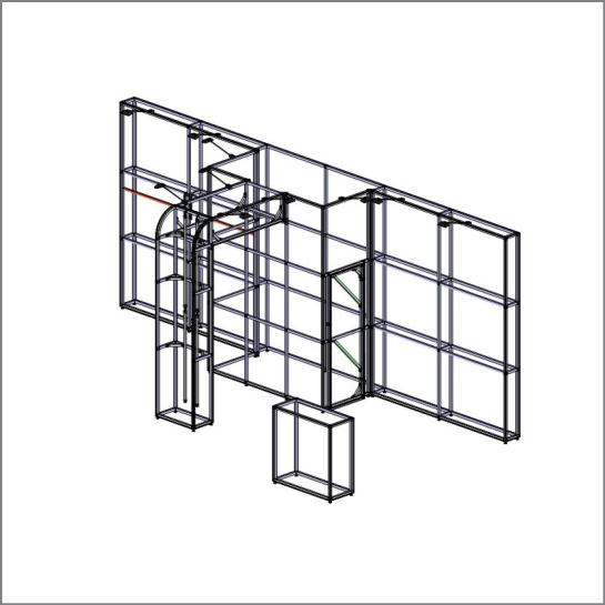 Orj T3 systems moduler stand sistemi fuar raf banko dekopa 142istanbul turkey lightbox stand yurtdisi fuar standlari