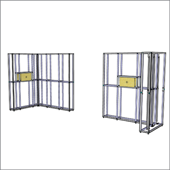 Orj T3 systems moduler stand sistemi fuar raf banko dekopa 148istanbul turkey lightbox stand yurtdisi fuar standlari
