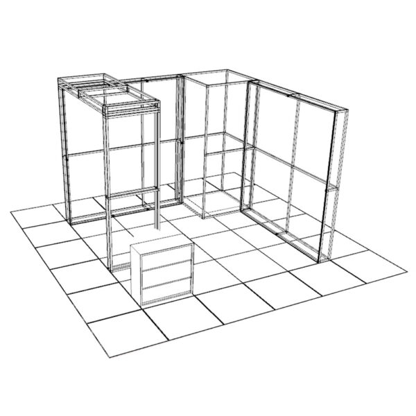 Orj T3 systems moduler stand sistemi fuar raf banko dekopa 153istanbul turkey lightbox stand yurtdisi fuar standlari